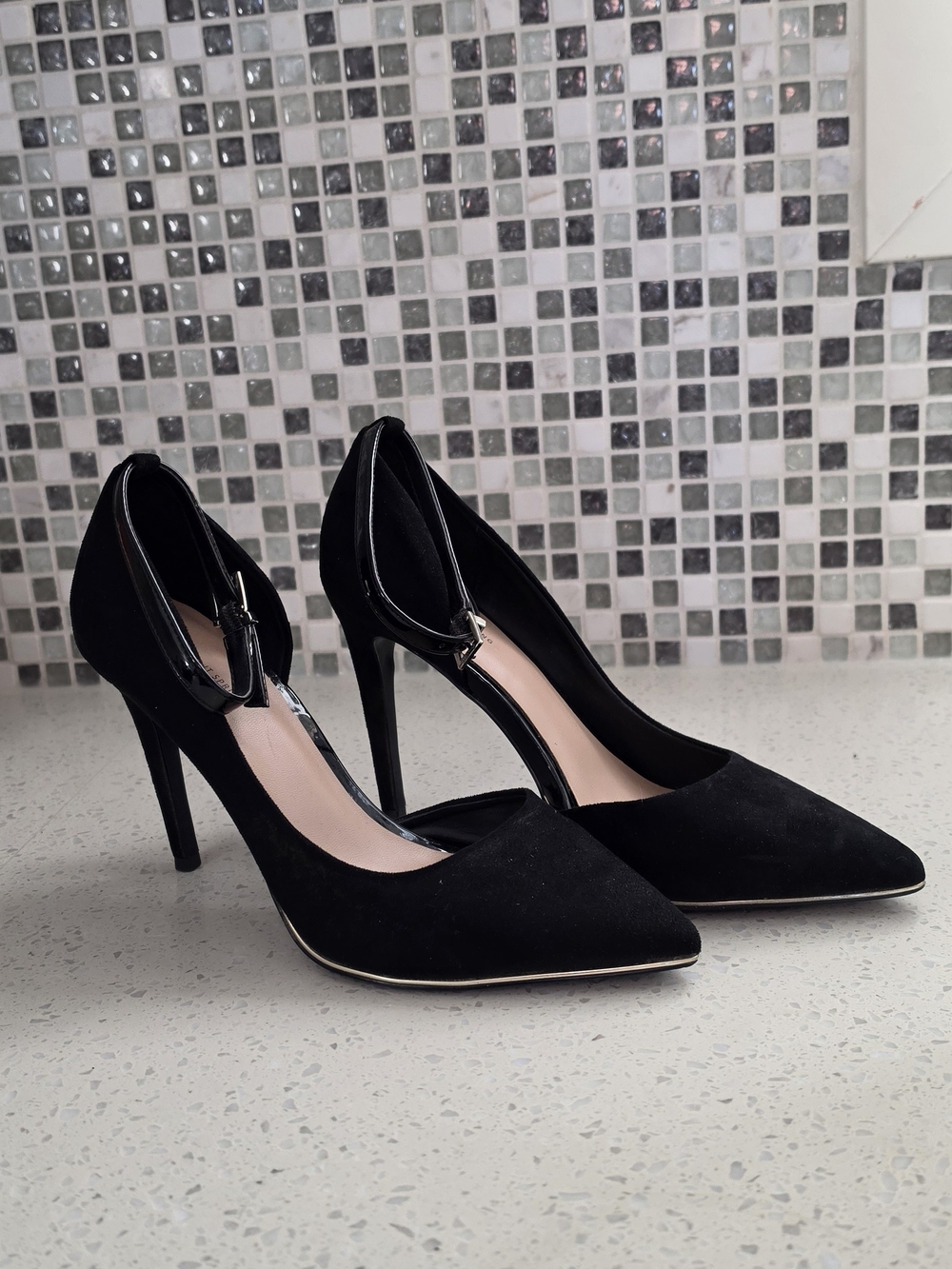 Black Pointed Toe Stiletto Pumps - Women Shoes